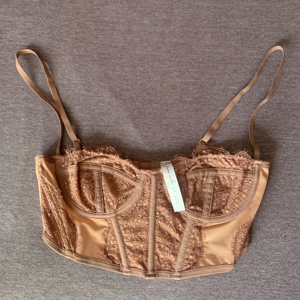 Urban Outfitters Out from Under Pink Lace Bustier / Corset top